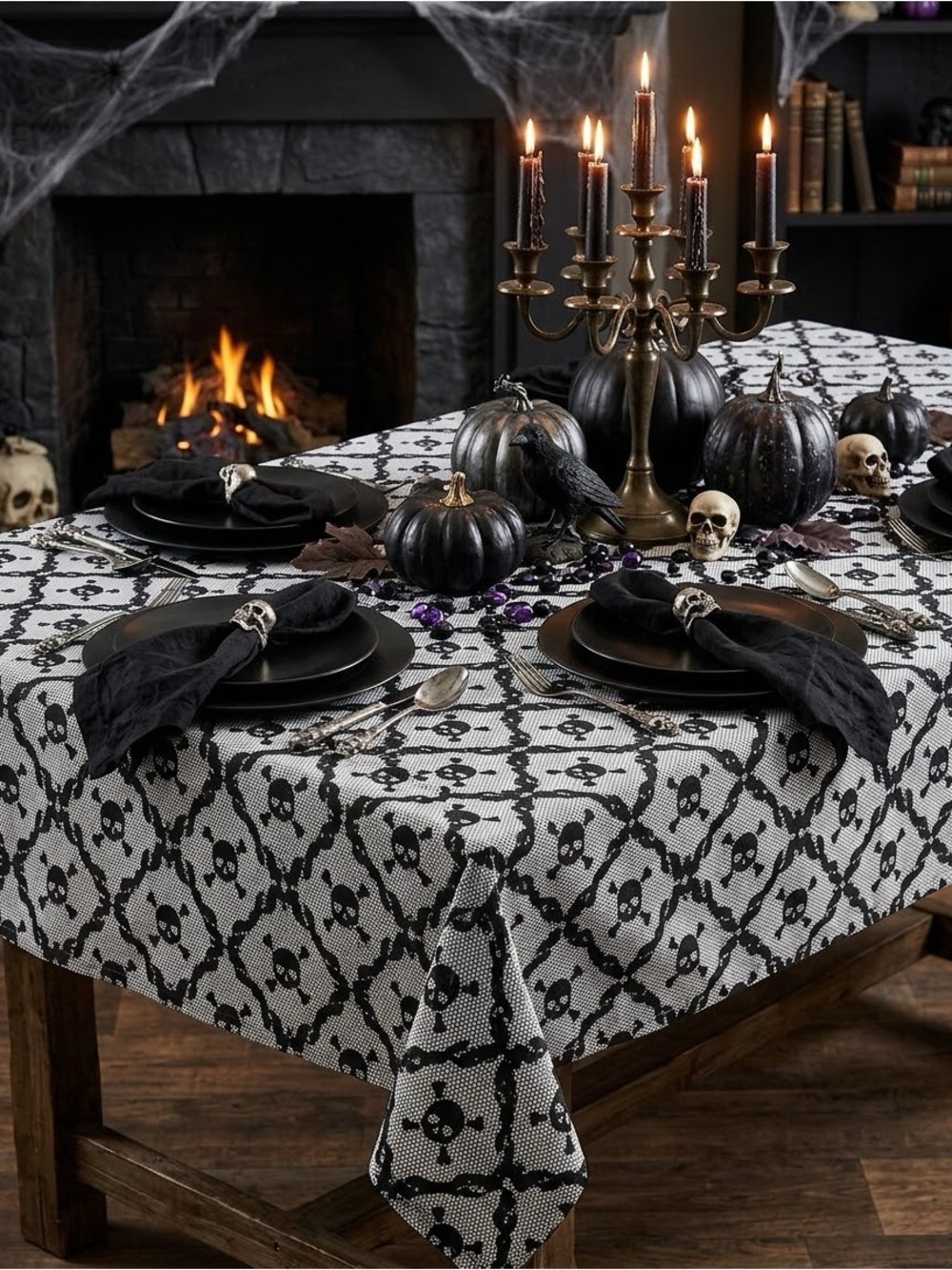 Skulls & Bones tablecloth